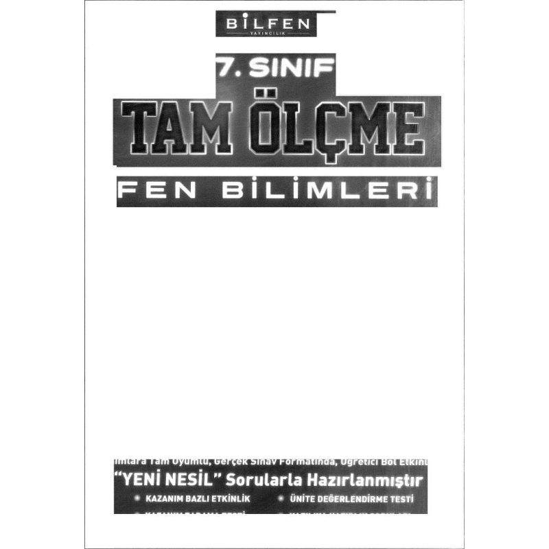 TAM ÖLÇME FEN BİLİMLERİ