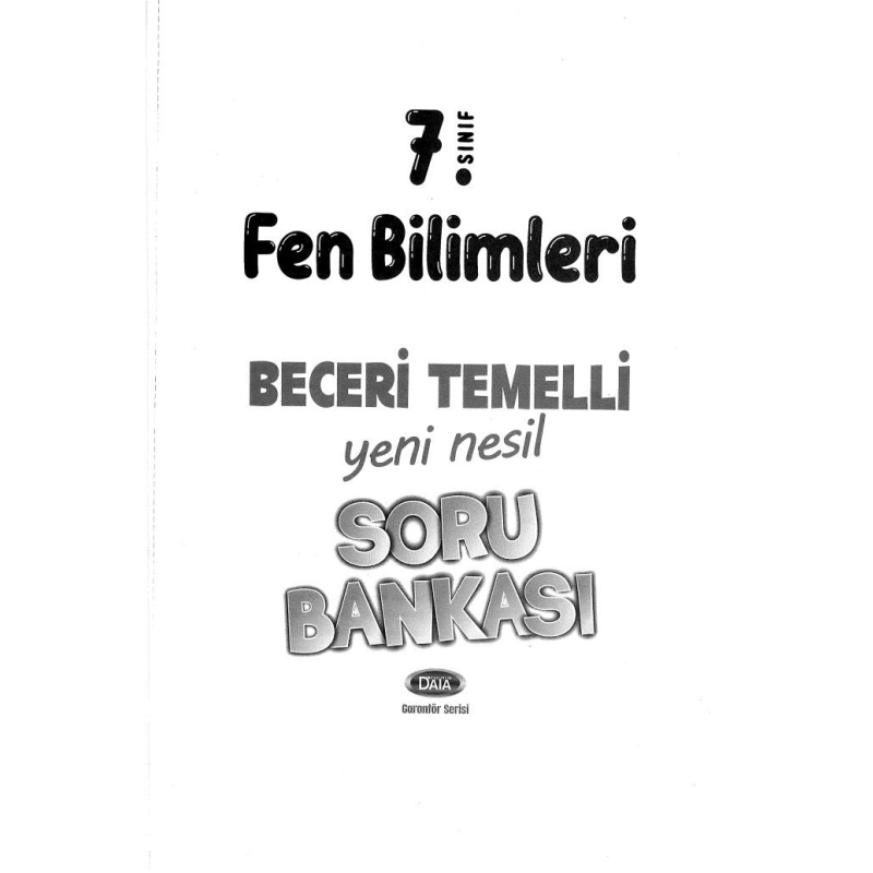 FEN BİLİMLERİ YENİ NESİL SORU BANKASI