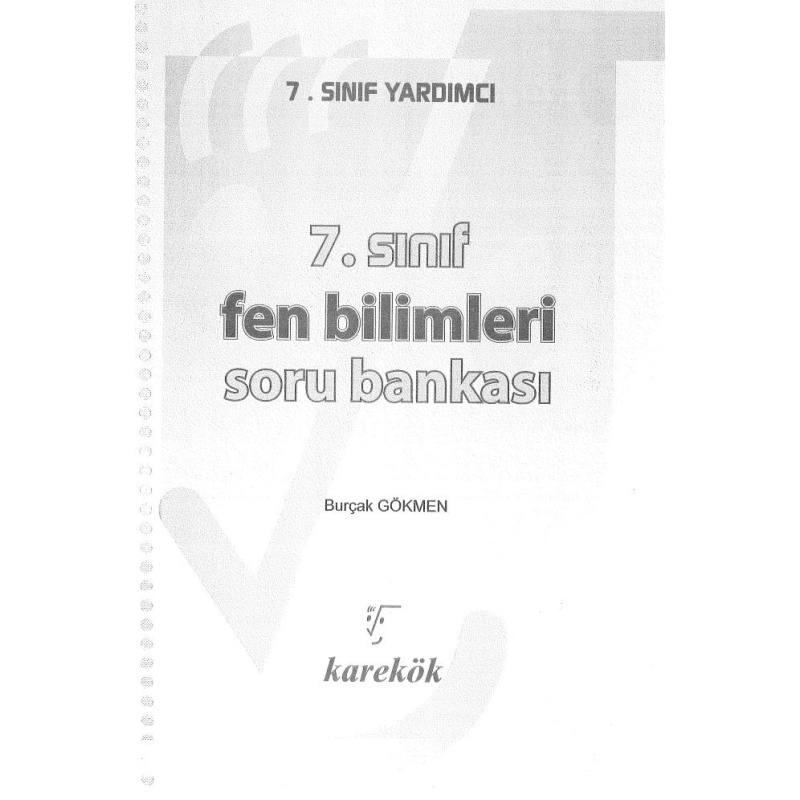 FEN BİLİMLERİ SORU BANKASI