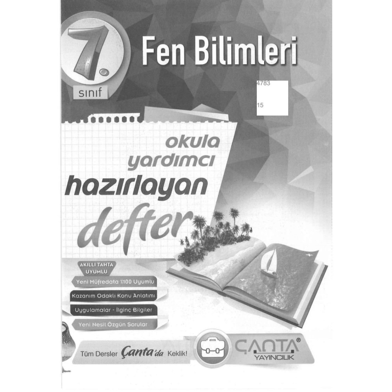 FEN BİLİMLERİ OKULA YARDIMCI HAZIRLAYAN DEFTER
