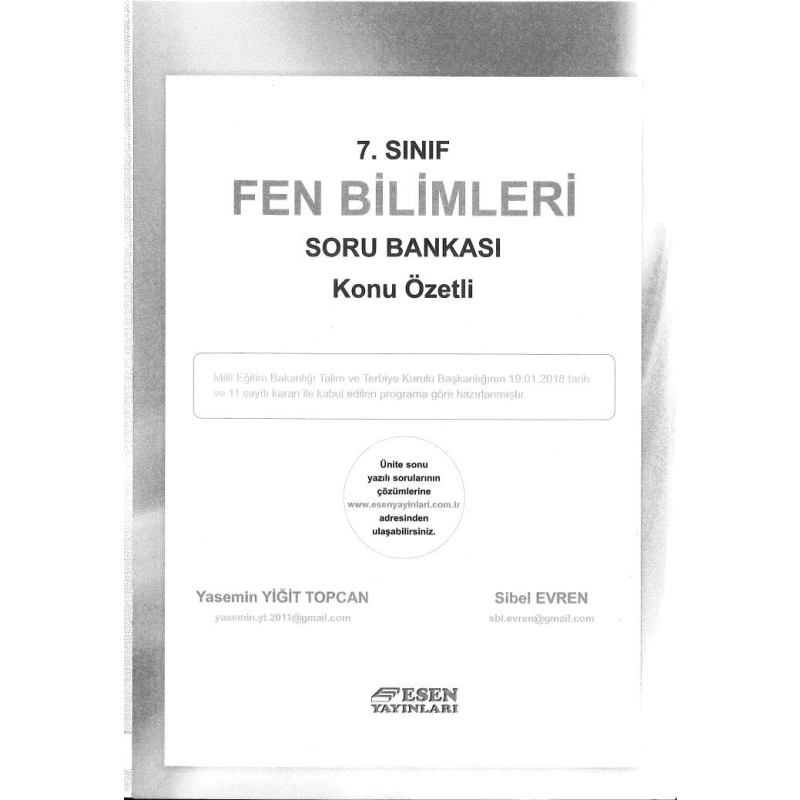 FEN BİLİMLERİ SORU BANKASI KONU ÖZETLİ