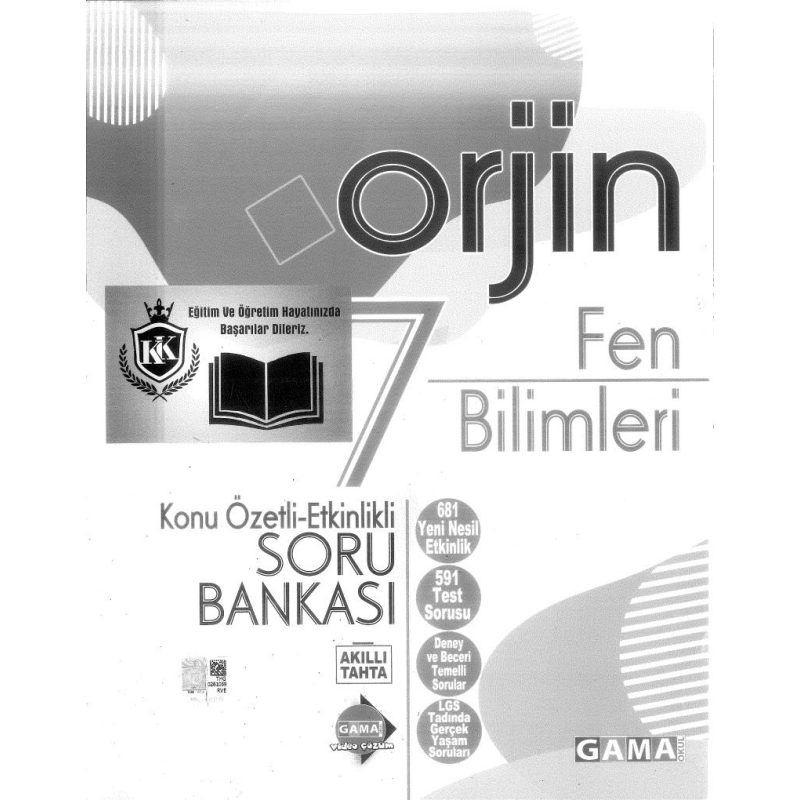 ORJİN FEN BİLİMLERİ SORU BANKASI