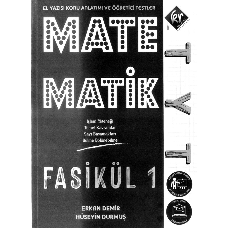 MATEMATİK FASİKÜL 1 (EL YAZISI KONU ANLATIMI VE ÖĞRETİCİSİ TESTLER)