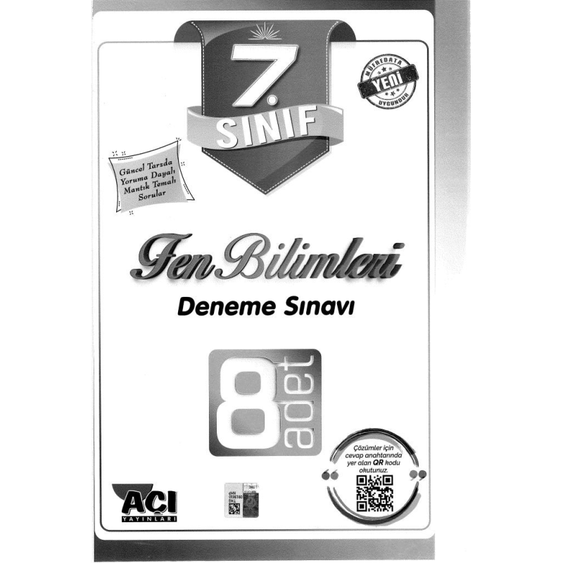 FEN BİLİMLERİ DENEME SINAVI 8 ADET