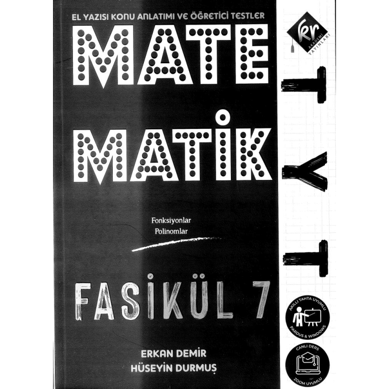 MATEMATİK FASİKÜL 7 (EL YAZISI KONU ANLATIMI VE ÖĞRETİCİSİ TESTLER)