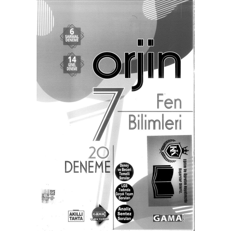 ORJİN FEN BİLİMLERİ 20 DENEME