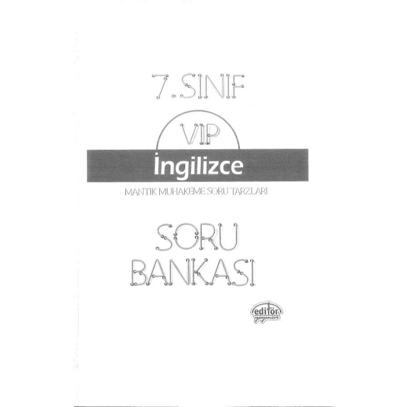 VIP İNGİLİZCE SORU BANKASI