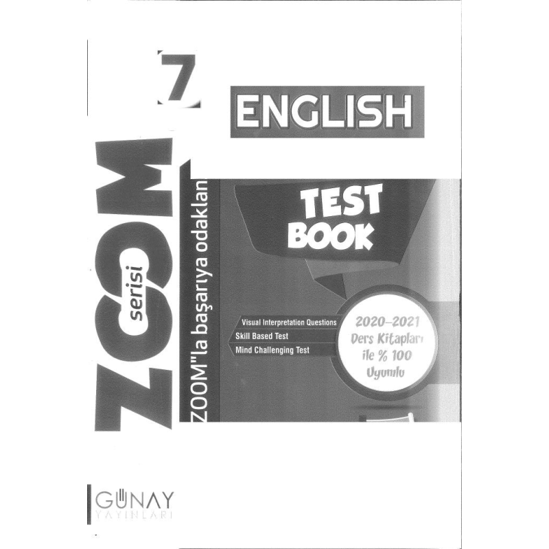 ENGLISH TEST BOOK ZOOM SERİSİ