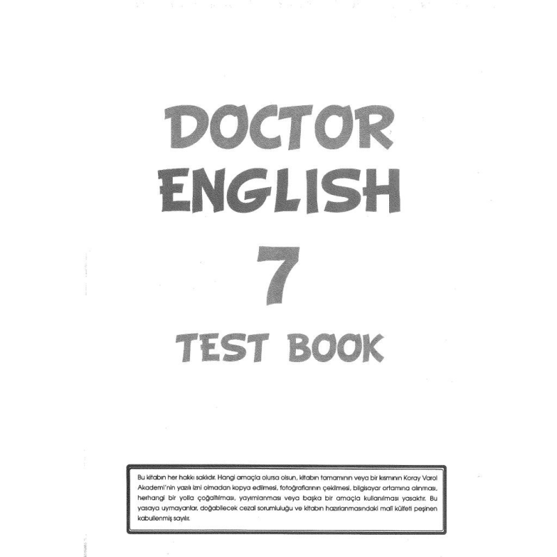DOCTOR ENGLISH TEST BOOK