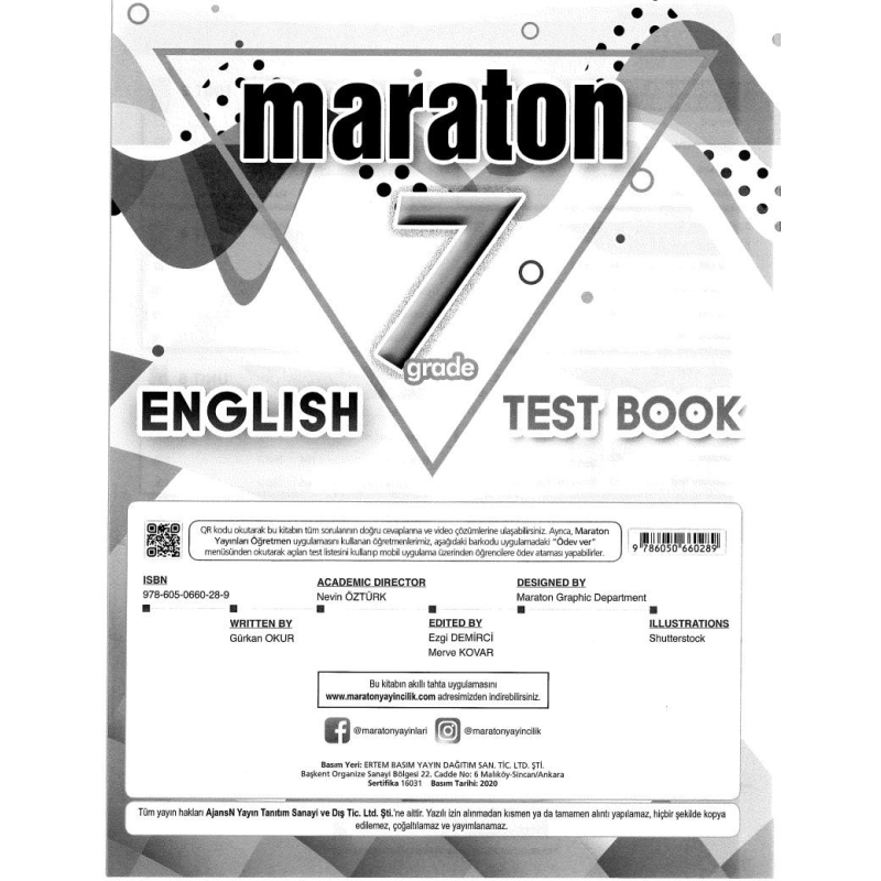 MARATON ENGLISH TEST BOOK