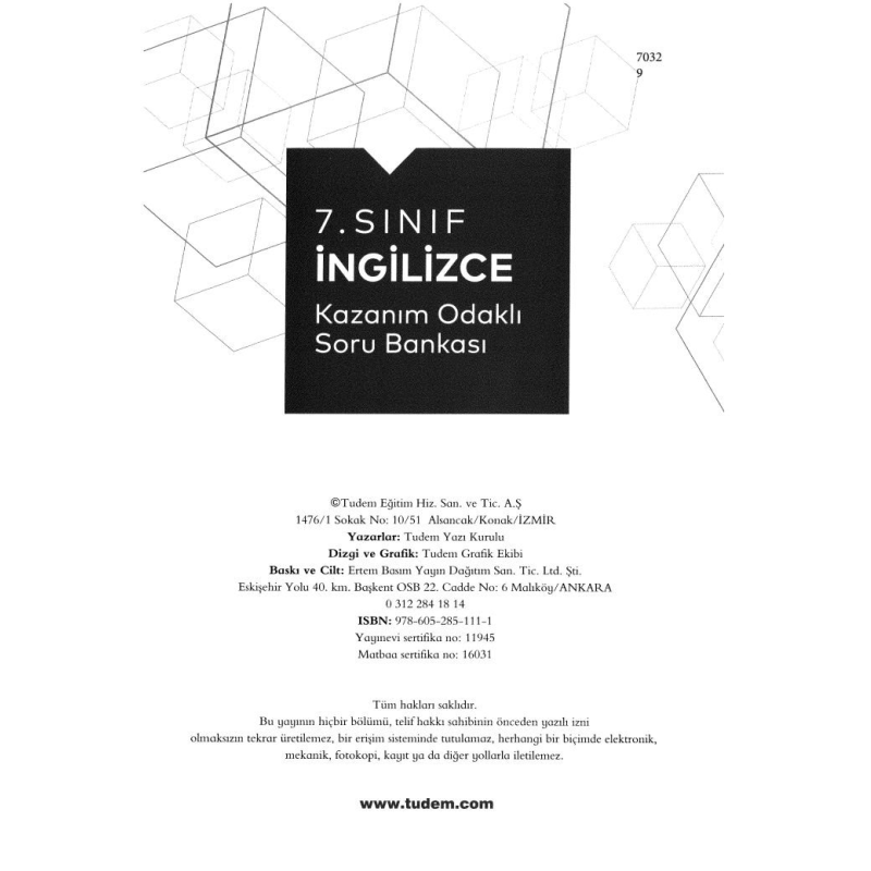İNGİLİZCE KAZANIM ODAKLI SORU BANKASI