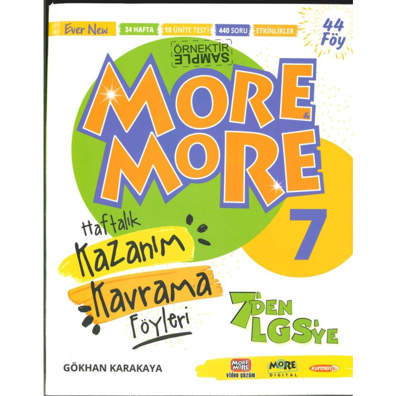 MORE MORE HAFTALIK KAZANIM KAVRAMA FÖYLERİ