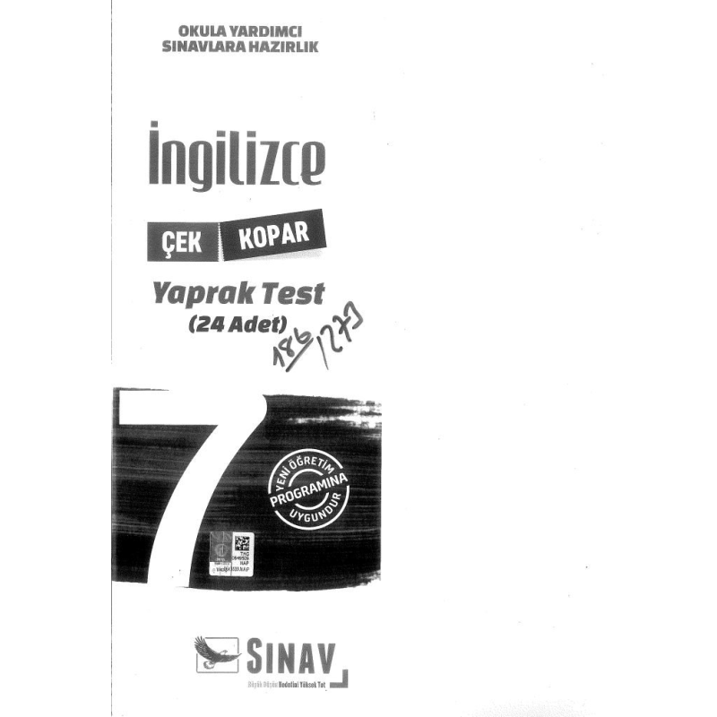 İNGİLİZCE YAPRAK TEST 24 ADET