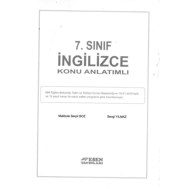 İNGİLİZCE KONU ANLATIMLI