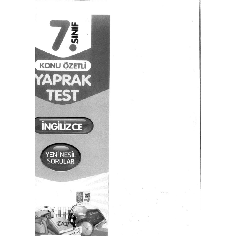 KONU ÖZETLİ YAPRAK TEST İNGİLİZCE