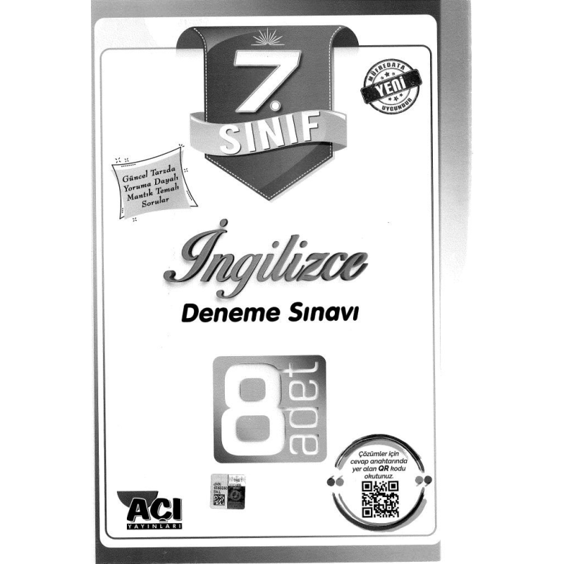 İNGİLİZCE DENEME SINAVI 8 ADET