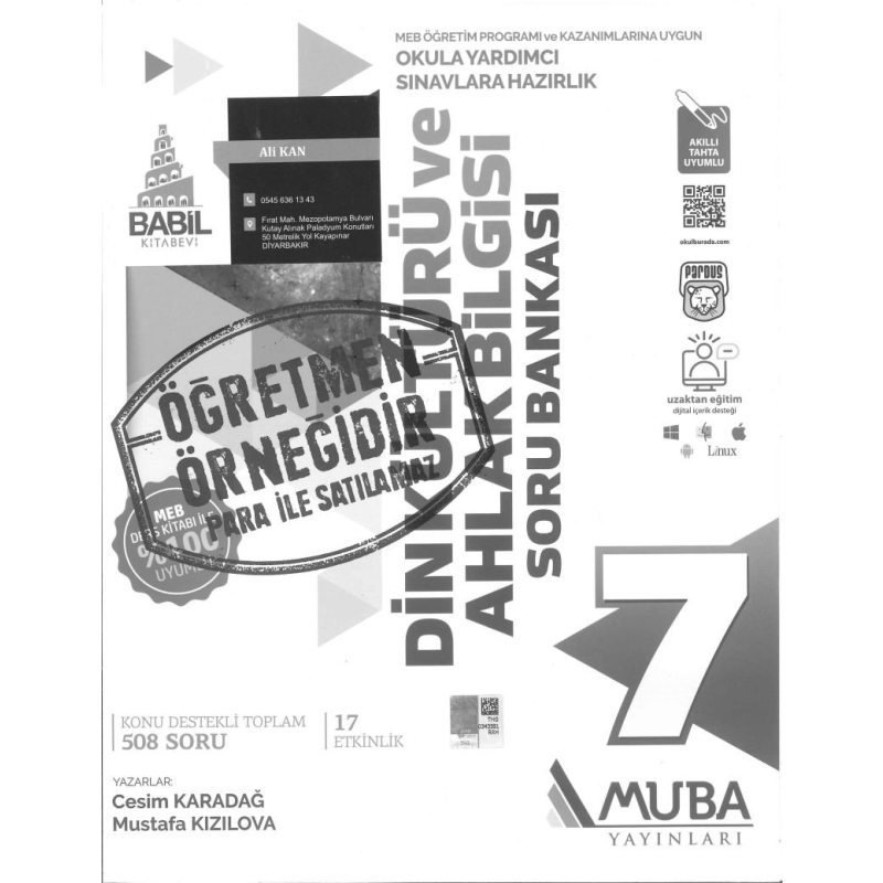 DİN KÜLTÜRÜ VE AHLAK BİLGİSİ SORU BANKASI