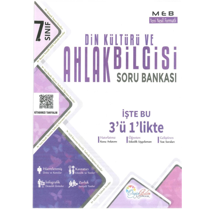 DİN KÜLTÜRÜ VE AHLAK BİLGİSİ SORU BANKASI İŞTE BU 3'Ü 1'LİKTE