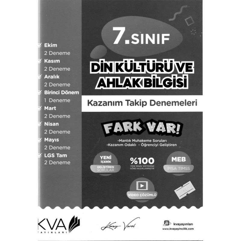 DİN KÜLTÜRÜ VE AHLAK BİLGİSİ KAZANIM TAKİP DENEMELERİ