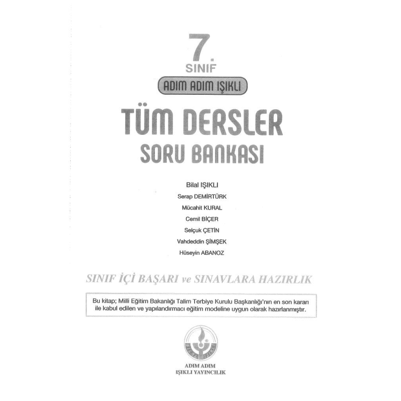 ADIM ADIM IŞIKLI TÜM DERSLER SORU BANKASI