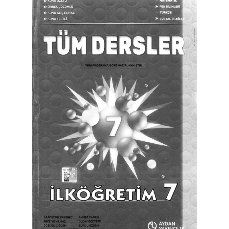TÜM DERSLER SORU BANKASI İLKÖĞRETİM 7