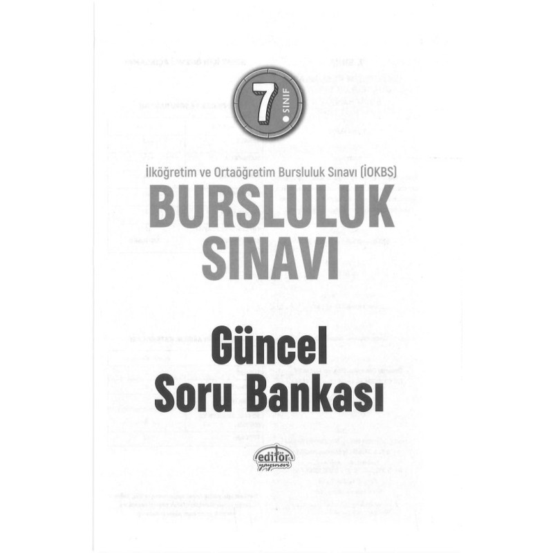 BURSLULUK SINAVI GÜNCEL SORU BANKASI