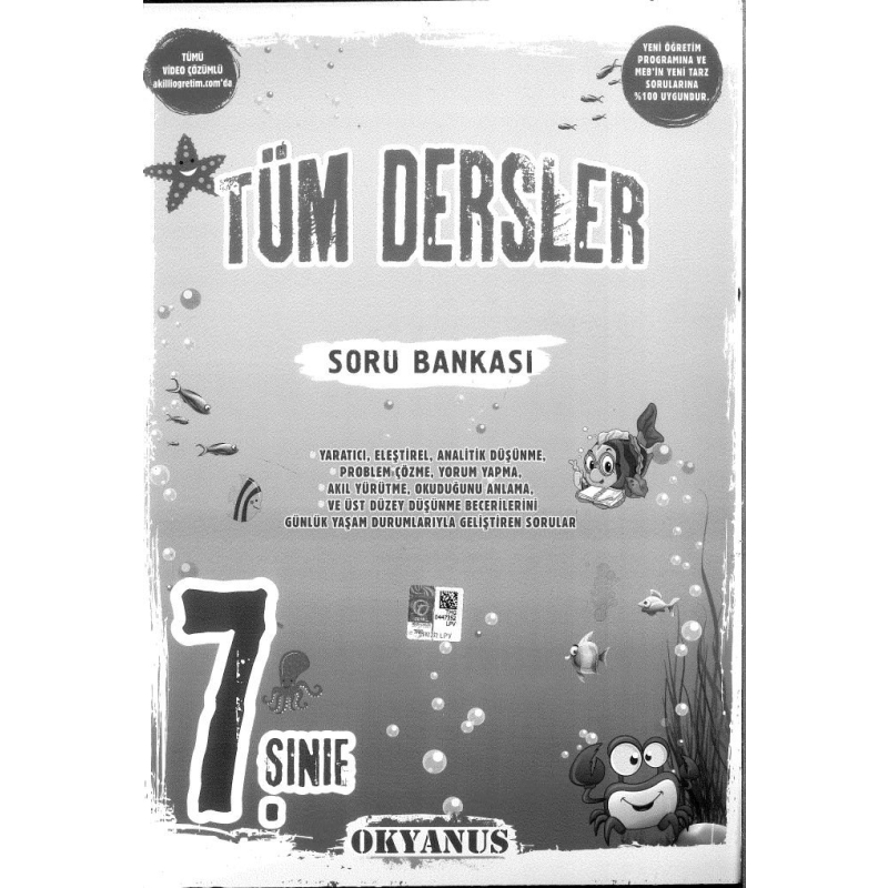 TÜM DERSLER SORU BANKASI