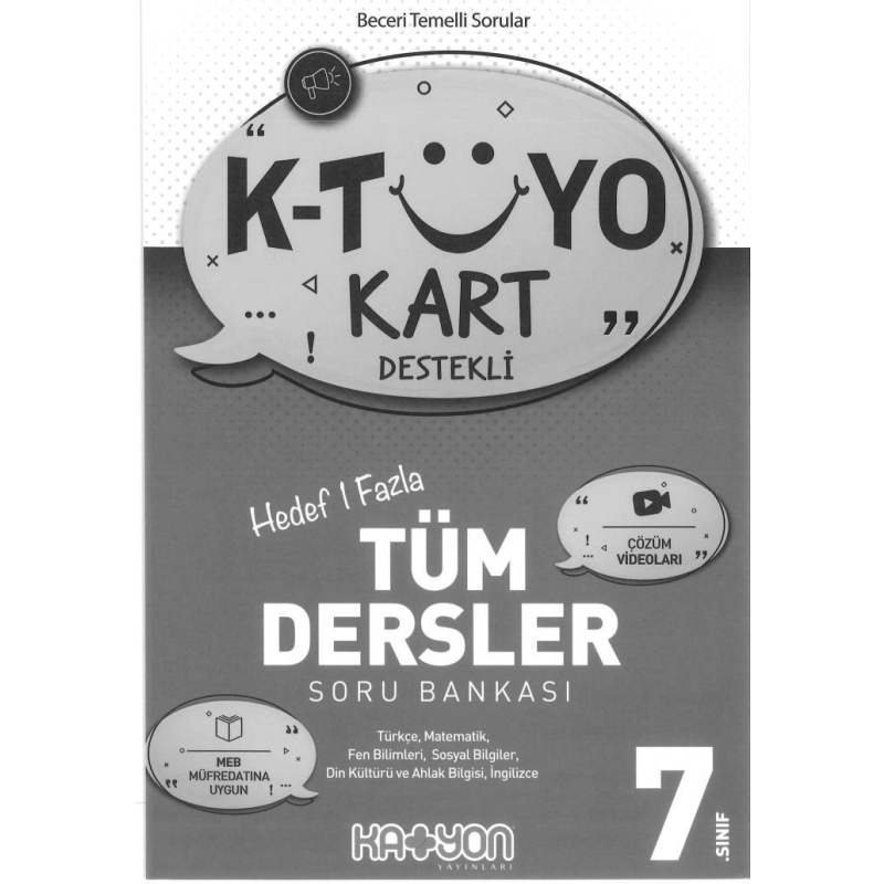 K-TÜYO KART DESTEKLİ TÜM DERSLER SORU BANKASI