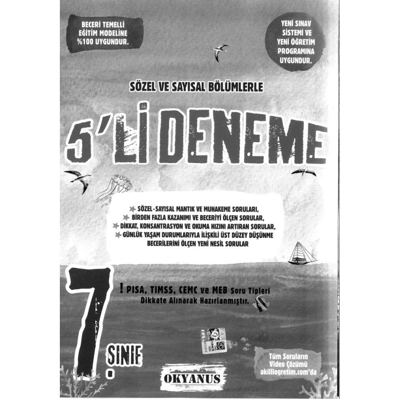 SÖZEL VE SAYISAL BÖLÜMLERLE 5'Lİ DENEME