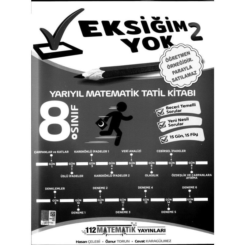 EKSİĞİM YOK 2 YARIYIL MATEMATİK TATİL KİTABI