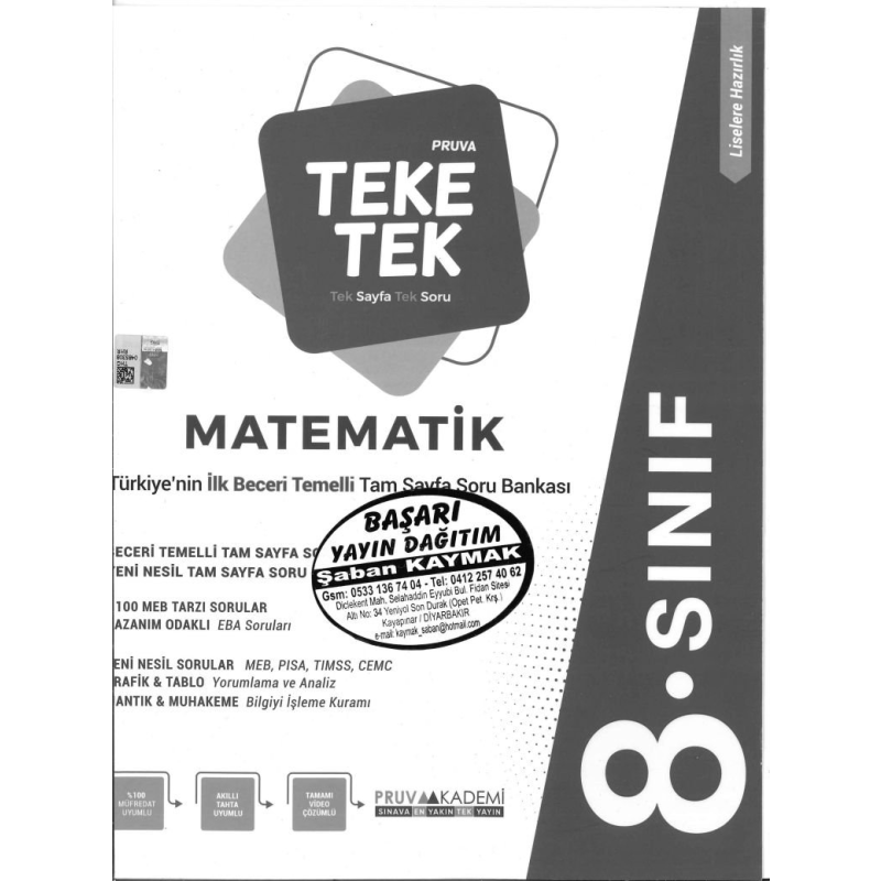 TEKE TEK PRUVA MATEMAİK