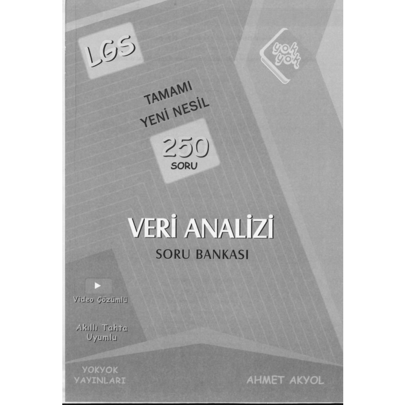 TAMAMI YENİ NESİL 250 SORU VERİ ANALİZİ SORU BANKASI