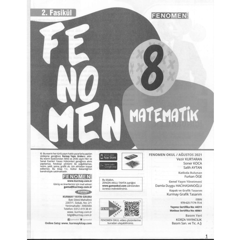 FENOMEN MATEMATİK SORU BANKASI 2. FASİKÜL
