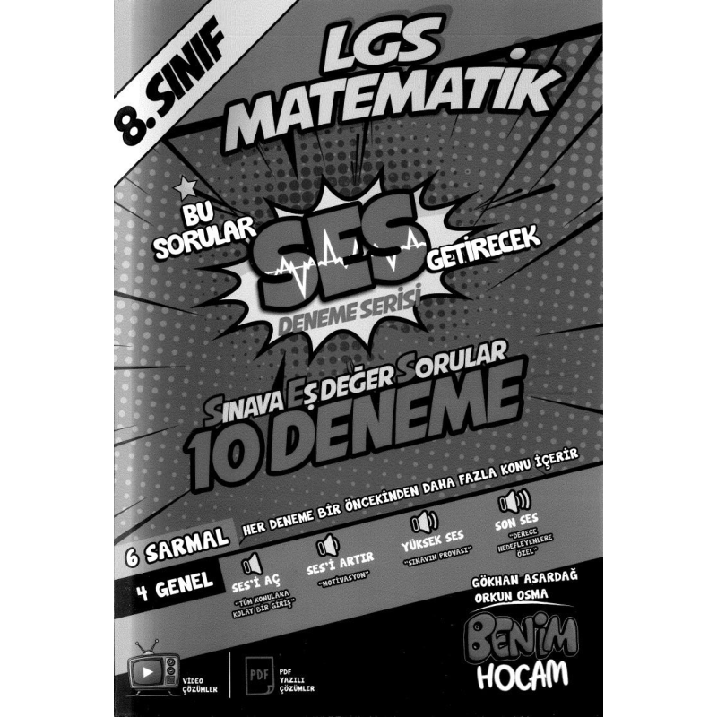 LGS MATEMATİK SES DENEME SERİSİ 10 DENEME