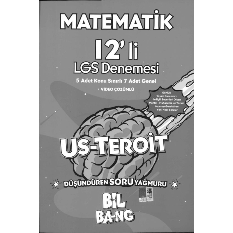 MATEMATİK 12'Lİ LGS DENEMESİ US-TEROIT BİL BA-NG