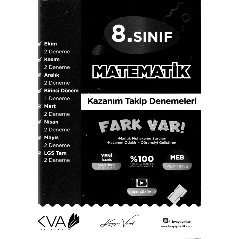 MATEMATİK KAZANIM TAKİP DENEMELERİ FARK VAR