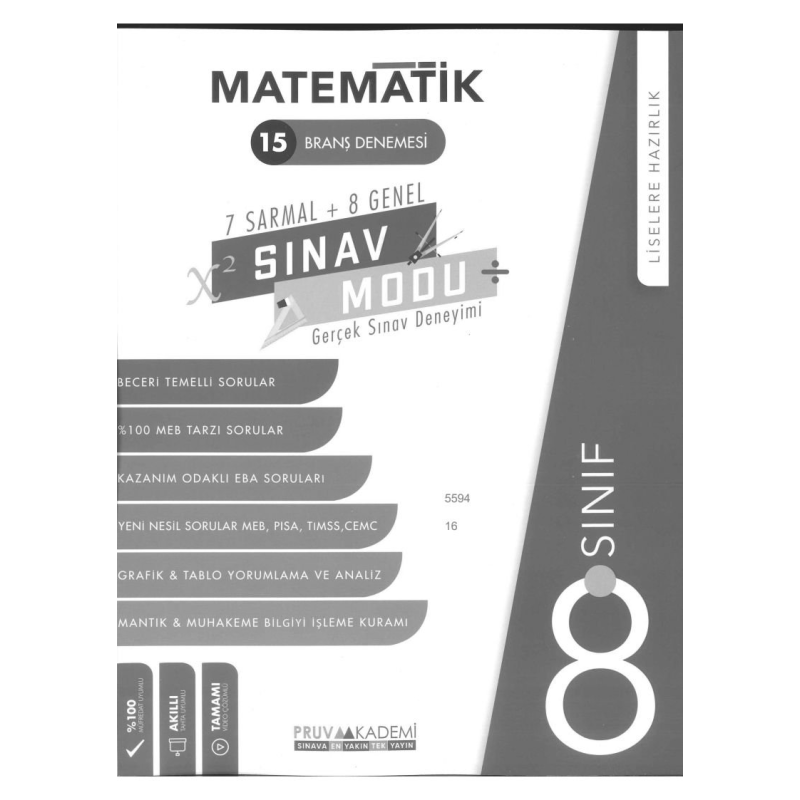 MATEMATİK 15 BRANŞ DENEMESİ