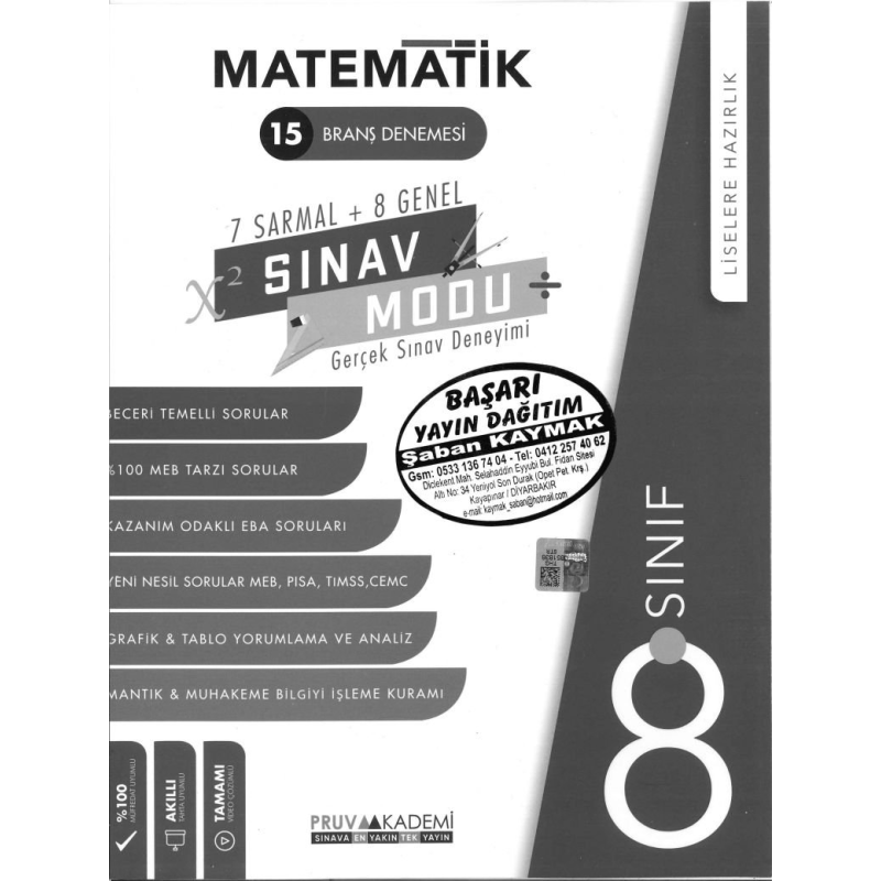 MATEMATİK 15 BRANŞ DENEMESİ