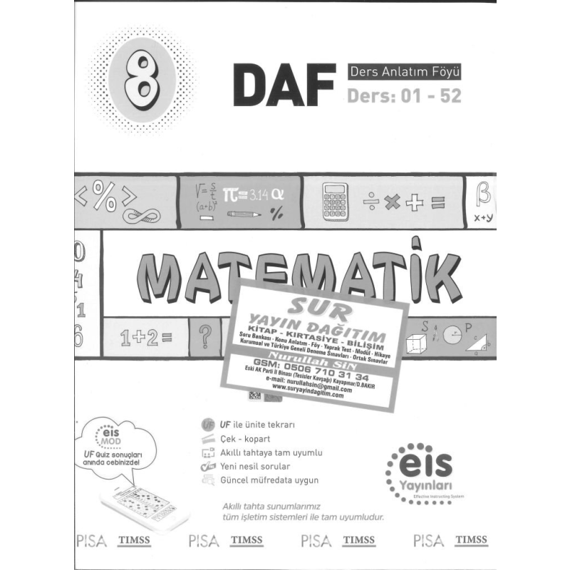 MATEMATİK DERS ANLATIM FÖYÜ