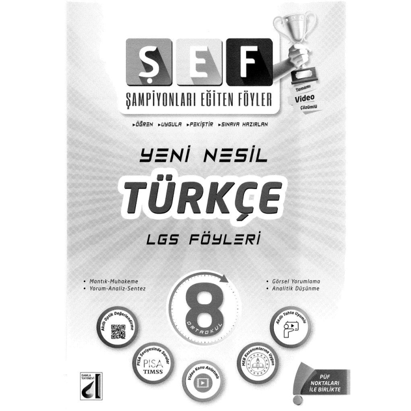 ŞEF YENİ NESİL TÜRKÇE LGS FÖYLERİ
