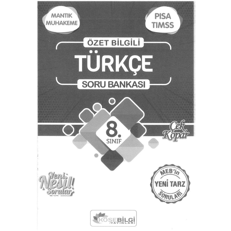 ÖZET BİLGİLİ TÜRKÇE SORU BANKASI