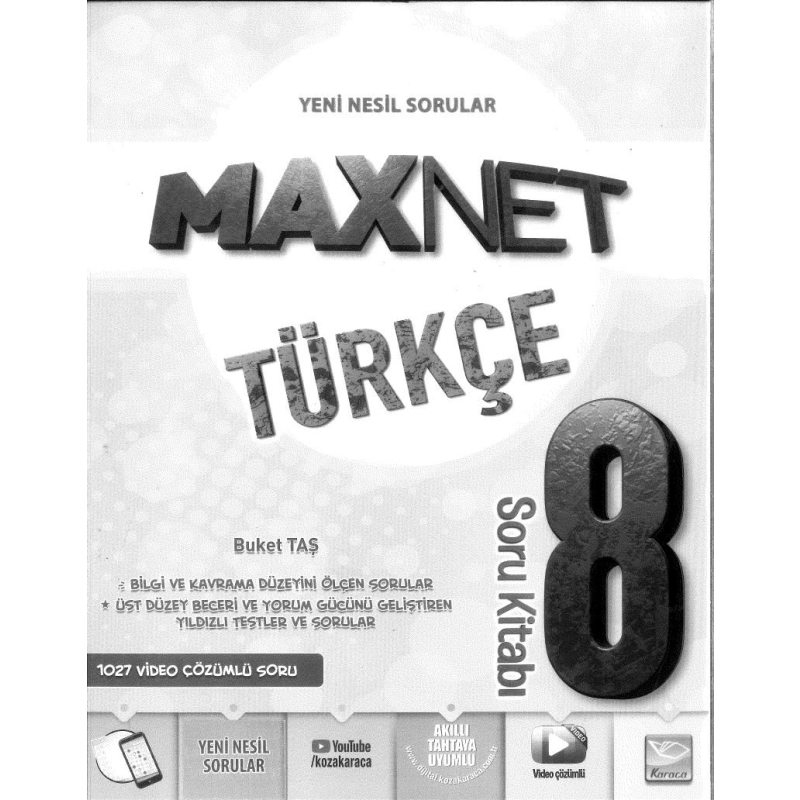 MAXNET TÜRKÇE SORU KİTABI