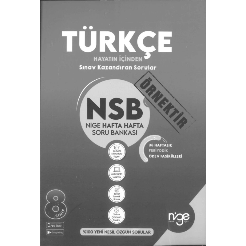 TÜRKÇE NSB HAFTA HAFTA SORU BANKASI