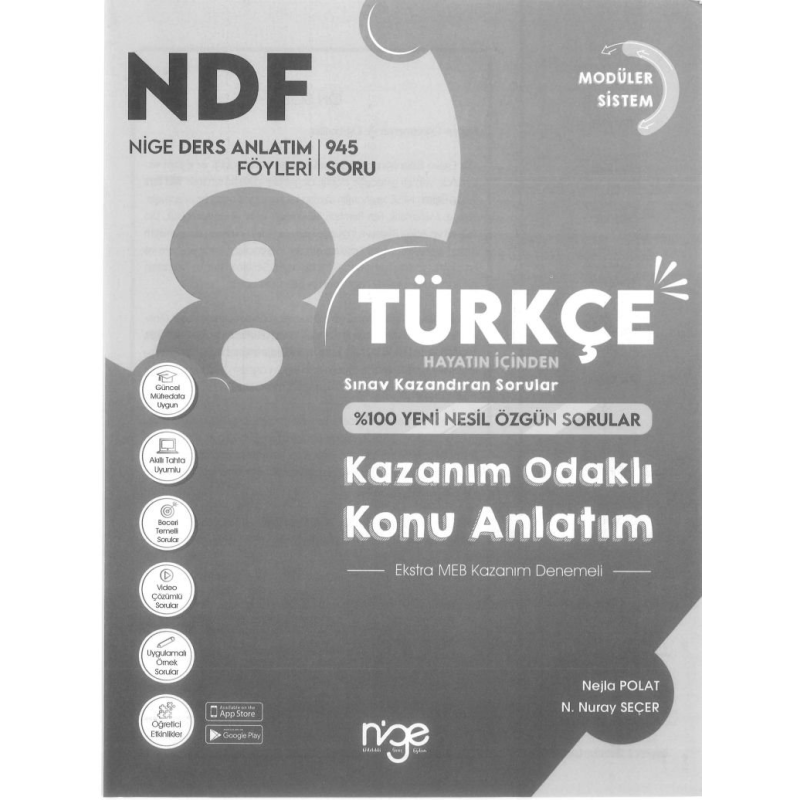NDF TÜRKÇE KAZANIM ODAKLI KONU ANLATIM