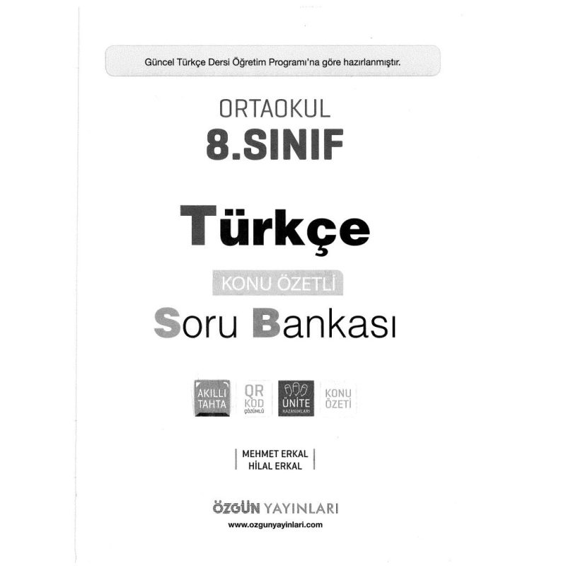 TÜRKÇE KONU ÖZETLİ SORU BANKASI