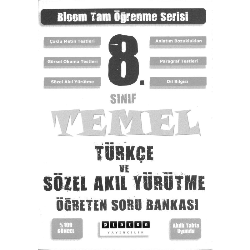 BLOOM TEMEL TÜRKÇE VE SÖZEL AKIL YÜRÜTME ÖĞRETEN SORU BANKASI