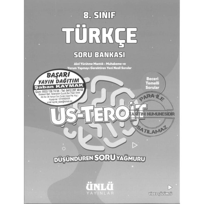 TÜRKÇE SORU BANKASI US-TEROİT