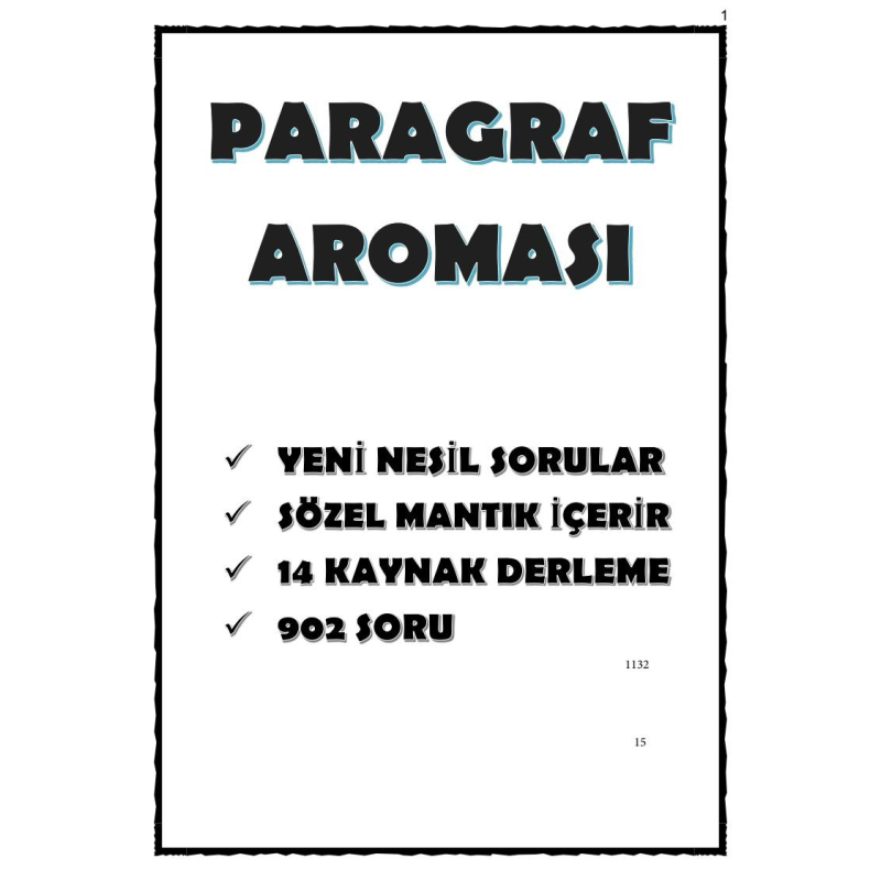 YENİ NESİL SORULAR 14 KAYNAK 902 SORU