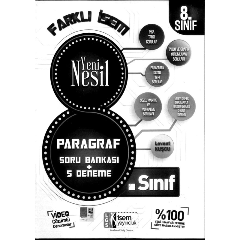FARKLI İSEM YENİ NESİL PARAGRAF SORU BANKASI 5 DENEME
