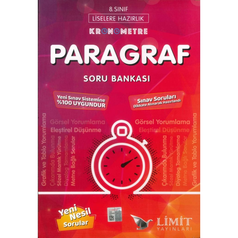 KRONOMETRE PARAGRAF SORU BANKASI YENİ NESİL SORULAR